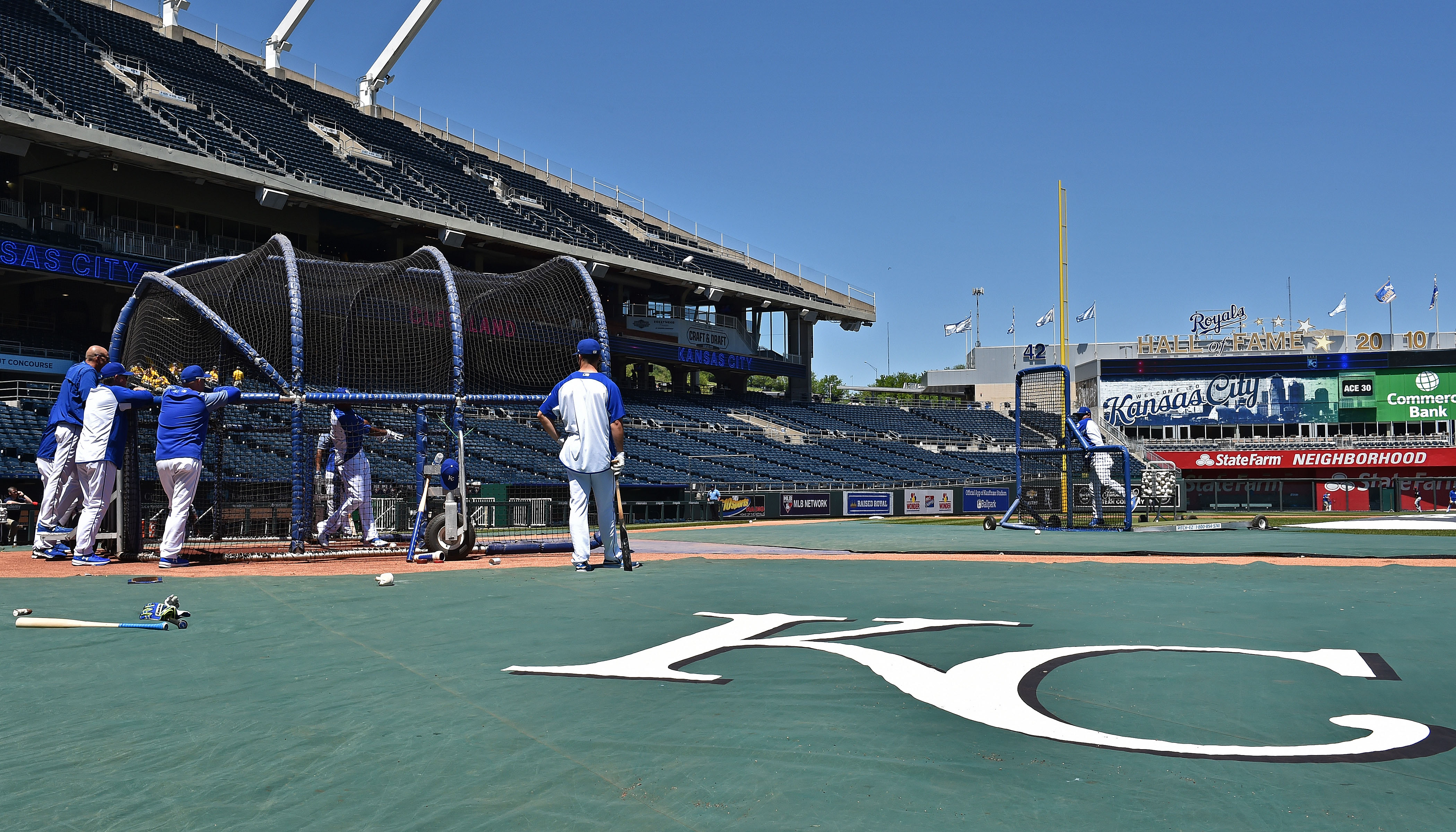 MLB: Cleveland Indians at Kansas City Royals